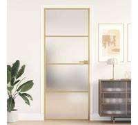 Lumanois Puerta de Interior Dorada Vidrio Templado y Aluminio 83x201,5cm,Bricolaje,Materiales de construcción,Puertas,Puertas para el hogar,25kg-155137
