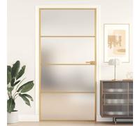 Lumanois Puerta Interior Dorada Vidrio Templado Aluminio 102,5x201,5 cm,Bricolaje,Materiales de construcción,Puertas,Puertas para el hogar,30.4kg-155139