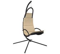 Lumanois Silla Colgante de jardín con cojín Acero y Tela Oxford Crema,Casa y jardín,Jardín,Artículos de Exterior,Balancines de jardín,20.45kg-362727