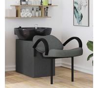 Lumanois Silla de Shampoo Gris Oscuro y Negro 136 x 60 x 92 cm Tela,Economía e Industria,Peluquería y cosmética,Sillas de peluquería,20.5kg-42009074