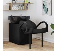 Lumanois Silla de Shampoo Manual Negro 136 x 60 x 92 cm PVC,Economía e Industria,Peluquería y cosmética,Sillas de peluquería,20.5kg-42009070