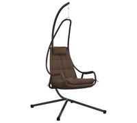 Lumanois Silla Huevo Colgante Manual Café 94 x 107 x 196,5 cm Acero,Casa y jardín,Balancines de jardín,21.6kg-42003854
