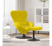 Lumanois Silla Huevo con Puff Amarillo Terciopelo,Mobiliario,Sillas,Sillones,16.65kg-42002751