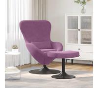 Lumanois Silla Huevo con Puff Morado Terciopelo,Mobiliario,Sillas,Sillones,16.65kg-42002754