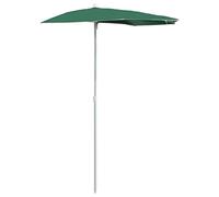 Lumanois Sombrilla de jardín semicircular con Palo Verde 180x90 cm,Artículos de Exterior,Sombrillas,1.55kg-315560