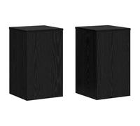 Lumanois Soporte de Plantas 2 pcs Roble Negro 30 x 30 x 50 cm,Casa y jardín,Jardín,Jardinería,Soportes para macetas,13.71kg-869231