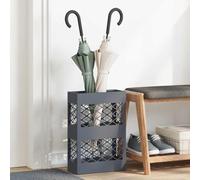 Lumanois Soporte para sombrilla Antracita 28 x 12 x 41 cm Acero,Organización y Almacenamiento,Perchas y estanterías,Paragüeros,2.5kg-868526