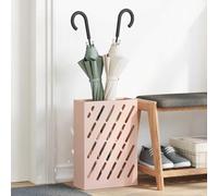 Lumanois Soporte para sombrilla Rosa 28 x 12 x 41 cm Acero,Organización y Almacenamiento,Perchas y estanterías,Paragüeros,2.75kg-868531