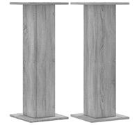 Lumanois Soportes de Plantas 2 uds Madera Gris Sonoma 30x30x80 cm, Casa y jardín Jardín Jardinería Soportes para macetas, Gris, 15.55kg