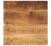 Lumanois Tablero de Mesa Cuadrado Madera de Mango Rugosa 40x40x3,8 cm,Mobiliario,Accesorios para Tableros para mesas,4.72kg-371379
