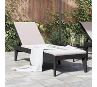 Lumanois Tumbona de PP Gris Antracita 186x60x29 cm,Mobiliario,Asientos de Exterior,Tumbonas,7.75kg-364219
