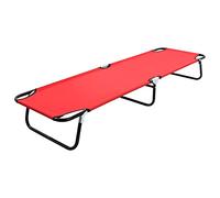 Lumanois Tumbona Plegable Acero roja,Mobiliario,Asientos de Exterior,Tumbonas,5.5kg-47756