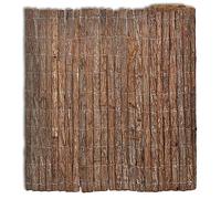 Lumanois Valla cañizo de Corteza 400x100 cm, Bricolaje Vallas de jardín Paneles de Vallas, Marrón, 6.35kg