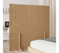 Lumanois Valla de bambú 180x170 cm, Bricolaje Vallas de jardín Paneles de Vallas, Marrón, 23.9kg