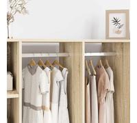Lumanois Varilla para Armario 2 pcs Plateado 764 x 15 x 29 mm,Casa y jardín,Productos del hogar,Organización y Almacenamiento,Almacenamiento de Ropa y armarios,Perchas,0.27kg-864887