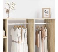 Lumanois Varilla para Armario 2 pcs Plateado 764 x 15 x 29 mm,Organización y Almacenamiento,Almacenamiento de Ropa y armarios,Perchas,0.23kg-864889