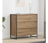 Lumanois Vitrina Roble Artesanal 79 x 36 x 75.5 cm Madera contrachapada,Mobiliario,Armarios y Almacenamiento,Aparadores,28.52kg-886599