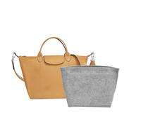 lumanothy Organizador de Bolso de Fieltro con Múltiples Bolsillos - Inserto para Bolso con Bolsillo con Cremallera, Organizador Ligero para Tote Bag, Gris Claro, S
