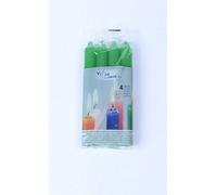 Lumar 87613 Velas Cilindrica,Verde, Paquete de 4