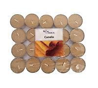 Lumar - Pack de 20 velas de té con aroma a canela