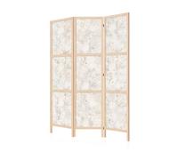LUMASOUL Biombo Separador de Ambientes Unilateral - en Estilo Japonés - Biombos Separadores de 3 Paneles - Biombos Decorativos para Divisor Ambientes - Motivo Fondos de Pantalla y Motivos - 135x172cm