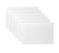 LUMASOUL Lienzo para Pintar 90x60 cm - 6 Pieza - Cuadros para Pintar Sobre Bastidor - Lienzo Vírgenes, Blancos - Ideales para Pintura Acrílica y al Óleo, así como para Bocetos y Dibujos