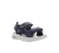 Lumberjack Geco, Sandalias Planas, Navy Blue Grey, 34 EU