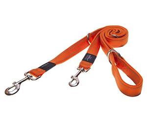 Lumberjack Nylon Multipurpose Lead - Orange Reflective 25mm X 1.6m