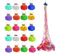 Lumeclat 20 Lanzadores de Serpentinas de Fiesta, Streamers de Confeti Coloridos, Serpentinas de Lanzamiento Manual para Cumpleaños, Bodas, Navidad, Año Nuevo y Actuaciones Mágicas (Colores Aleatorios)