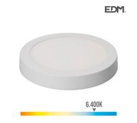 Lumeco downlight superficie redondo led, 20w 6.400k luz día, multicol