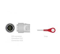 Lumed Cable Ecg Para Paciente 2,2 M - Snap - Compatible Con Cardioline