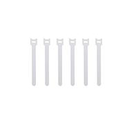 Lumeiy Kabel Seil wiederverwendbare Befestigungsbänder, 6-Zoll verstellbare Riemen, Mikrofaser Kabel Organizer Drahtbinder Weiß 100 pcs