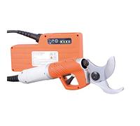 Lumemery - Tijeras de podar eléctrica Profesional sin Cables, Recargable, Profesional de Litio, con batería, Naranja