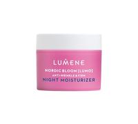 LUMENE Nordic Bloom [LUMO] Crema hidratante de noche antiedad y reafirmante Rejuvenece la piel durante la noche con complejo pre-retinol y arándano rojo nórdico. Fórmula vegana. 50 ml