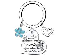 Lumengqi Llavero Inspirador Amistad Regalo Mejor Amiga Llavero Joyería Familia Amistad Regalo para Tu Mejor Amiga Llavero Acero Inoxidable Llavero Regalos Mujer con la Letra (1) (3)
