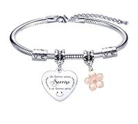 Lumengqi Pulsera de regalo de Navidad, pulsera de amiga, regalo para esposa, novia, hermana, compañera de clase, amigas, pulseras con colgante de amistad, regalo de agradecimiento por siempre ser