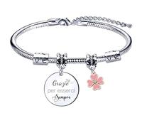 Lumengqi Pulsera de regalo de Navidad, pulsera de amiga, regalo para esposa, novia, hermana, compañera de clase, amigas, pulseras con colgante de amistad, regalo de agradecimiento por siempre ser