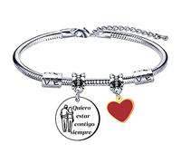 Lumengqi Regalo del día de San Valentín Pareja Regalos Pulsera Mujer Pareja Día de San Valentín -Quiero estar contigo siempre- Regalo de cumpleaños Aniversario Ideas de regalos para él / ella