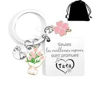 Lumengqi - Regalo para embarazo, diseño de tata, llavero para el futuro tata, regalo para tía y tu va a ser tata, 3, L