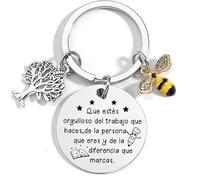 Lumengqi Regalo Profesora Llaveros Originales Regalos Profesora Regalo Profesora Infantil Regalos Originales Para Profesores Regalo Maestro Primaria Llavero Profes Regalo Profe Navidad