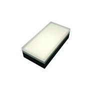 LUMENGY Luz de pavimentadora de 4 x 8 pulgadas, iluminación de ladrillo de 5000 K sin deslumbramiento para calzadas, caminos, patios y jardín, 12 V resistente al agua y clasificación de conducción
