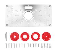 LumenTY Placa de Inserción de la Mesa del Router 235 mm x 120mm Mesa de Inserción de Placa de Recorte Placa De Inserción De Carpintería Tablero de Aluminio para Carpintería