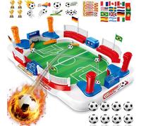 LumenVela Futbolines para Niños, 55 × 31 Mini Futbolin Juegos de Futbol con 8 Futbol, Contador Manual, Pegatina, Matraquilhos Criança Juego de Mesa para 4 5 6 7 8 9 10 Años