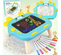 LumenVela Pizarra Led Niños, Pizarra Magica Infantil Tablero Acrílico Luminoso con 8 Colores Bolígrafocon y 8 Modos de Iluminación, Tablero de Notas LED Limpiable Regalo para Niños y Niñas de 3 a 8 Añ