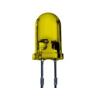 Lumetheus LED Diodos Emisores, 5mm Color Amarillo Ultrabrillante 3000 mcd 100 piezas 2-3 V 2 Pin Diodo Emisor de Luces LEDs lente difusa