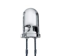 Lumetheus LED Diodos Emisores, 5mm Color Blanco Ultrabrillante 14.000 mcd 25 piezas 2-3 V 2 Pin Diodo Emisor de Luces LEDs lente transparente