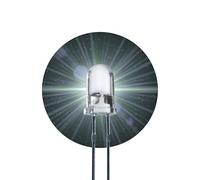 Lumetheus LED Diodos Emisores, 5mm Color Blanco Ultrabrillante 25.000 mcd 25 piezas 2-3 V 2 Pin Diodo Emisor de Luces LEDs