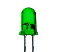 Lumetheus LED Diodos Emisores, 5mm Color Verde Ultrabrillante 16.000 mcd 25 piezas 2-3 V 2 Pin Diodo Emisor de Luces LEDs lente difusa