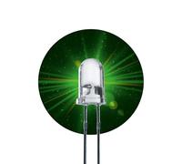 Lumetheus LED Diodos Emisores, 5mm Color Verde Ultrabrillante 50.000 mcd 50 piezas 2-3 V 2 Pin Diodo Emisor de Luces LEDs