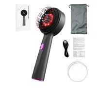 Lumetra Red Light Hair Massager, Lumetra Scalp Massager, Lumetra Scalp Massager for Hair Growth, Hair Scalp Massager 360° Kneading Massage, 2 in 1 Electric Scalp Massager (black)